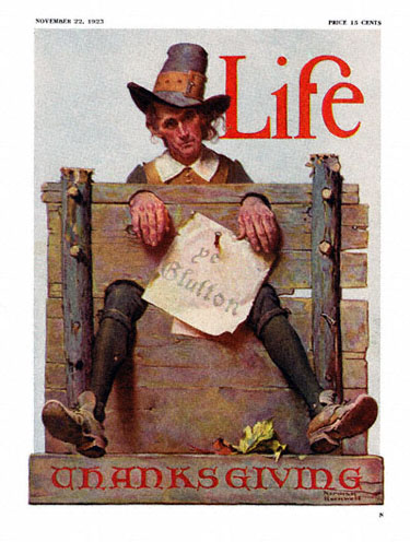 1923 11 22 Life Norman Rockwell Cover Thanksgiving Ye Glutton 400