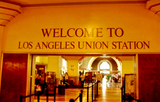 Los Angeles Union Station Welcome sign