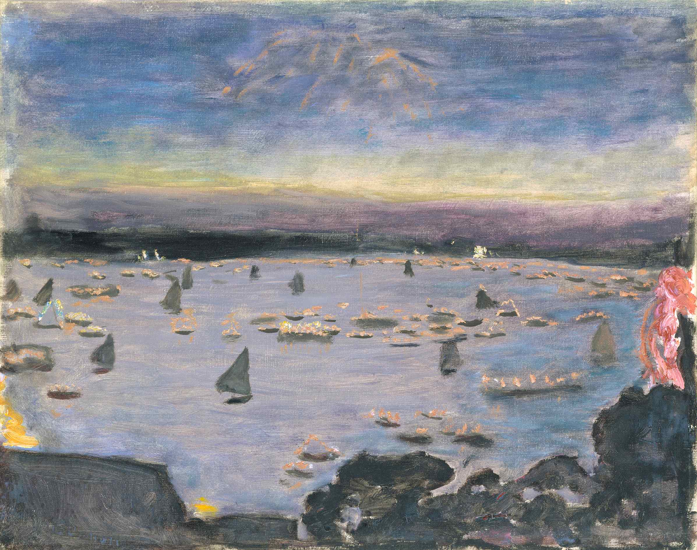 Pierre Bonnard Lampionkorso auf der Ausßenalster