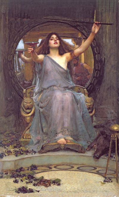 Waterhouse Circe offering the cup to Ulysses small